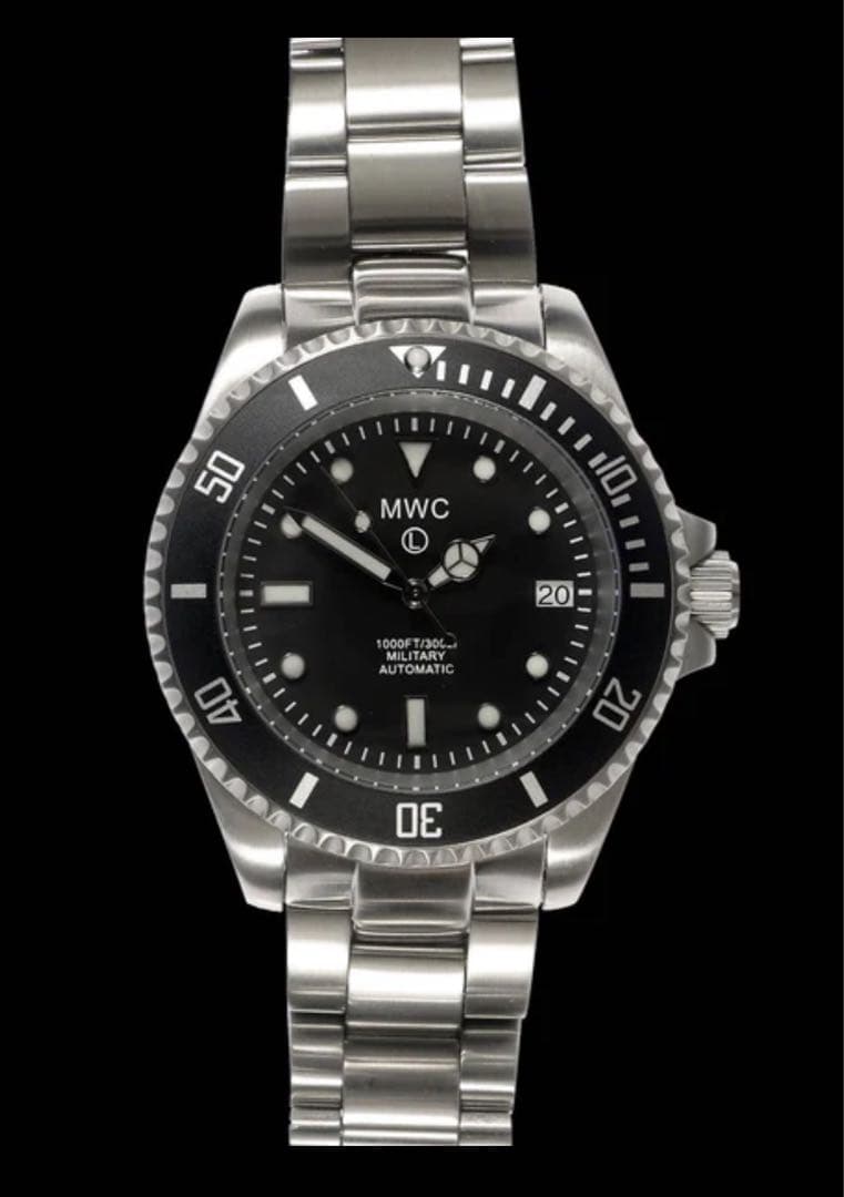 z*k様 美品 MWC ステンレス Steel クオーツ ミリタリーダイバーズウ