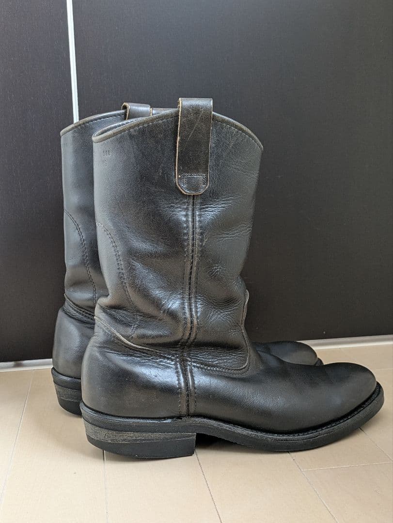 レッドウィング REDWING レザー ウエスタンブーツ 黒