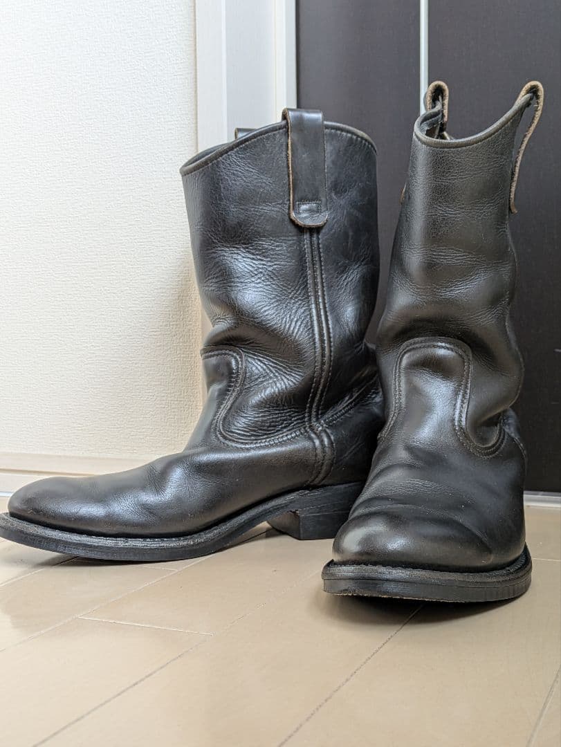 レッドウィング REDWING レザー ウエスタンブーツ 黒