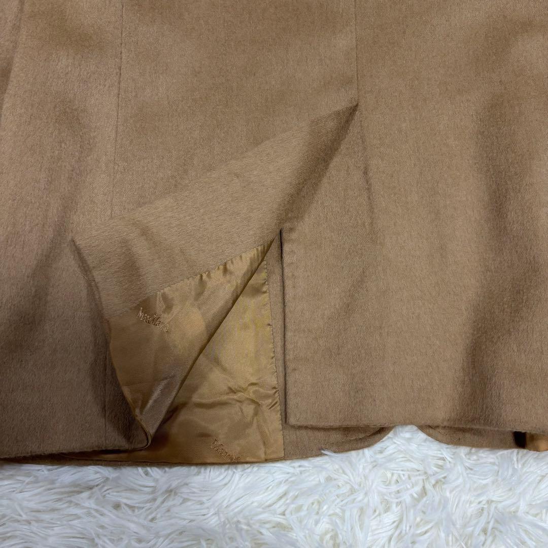 美品✨マックスマーラ✨白タグ✨テーラードジャケット✨キャメル100%最高級 XL