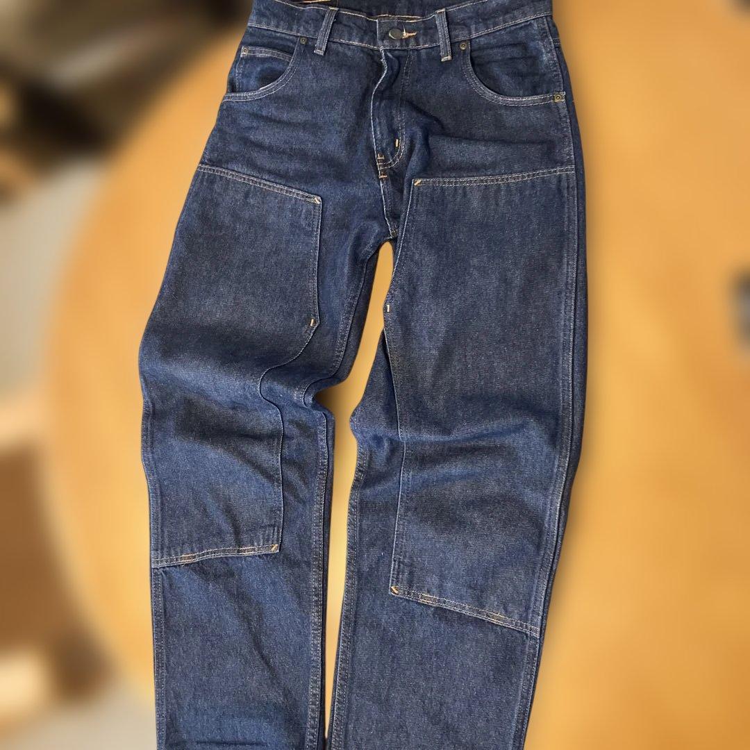 PRSN BLUES double knee W32 L32 真っ紺