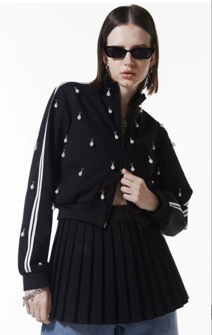 【大値下げ】JOSEMOON JERSEY パールジャージ38サイズブラック