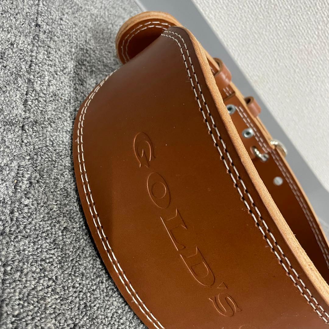 ゴールドジム プロレザーベルト L サイズ トレーニング