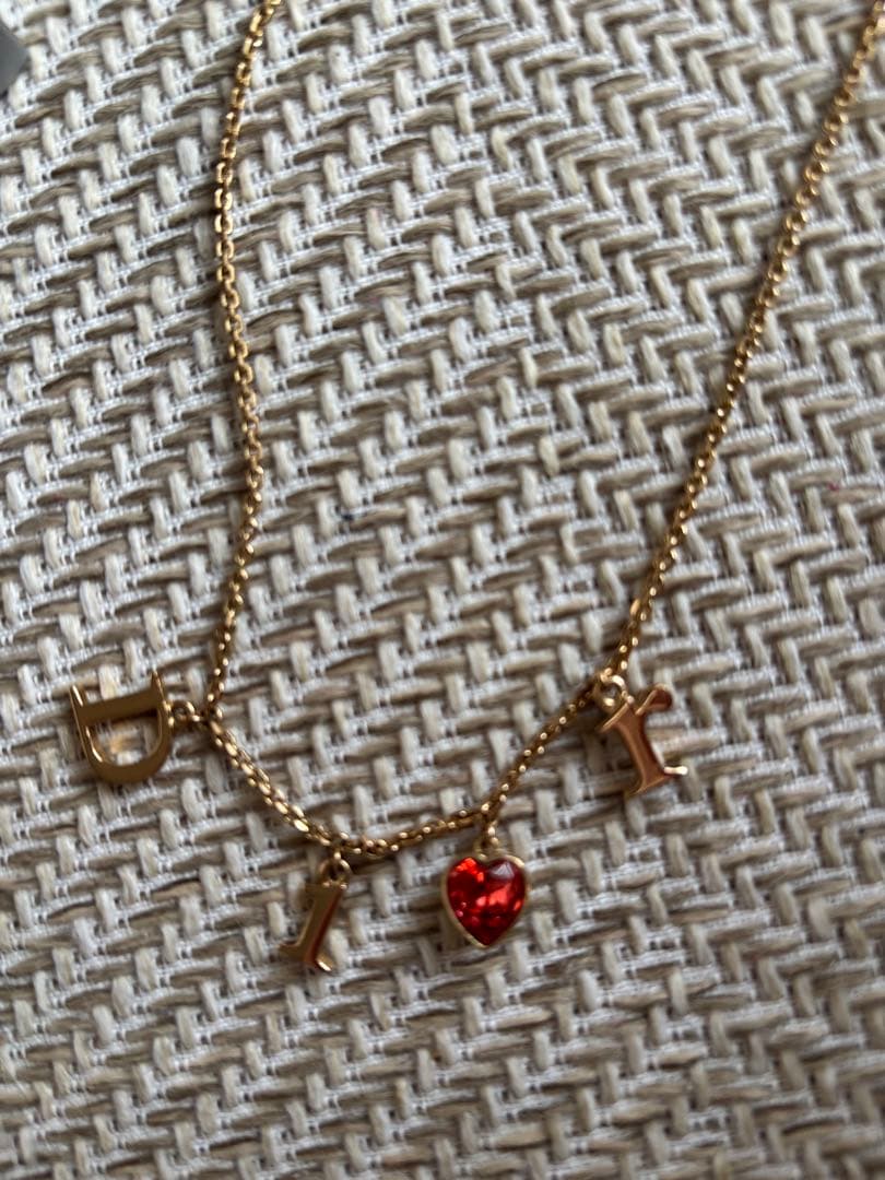 Dior ハートロゴチャームネックレス ディオール
