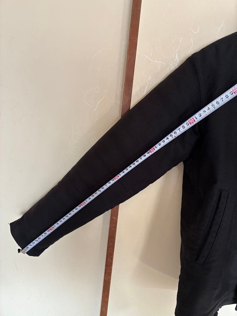 HOUSTON N-1 デッキジャケット 38 レア無地　ブラック