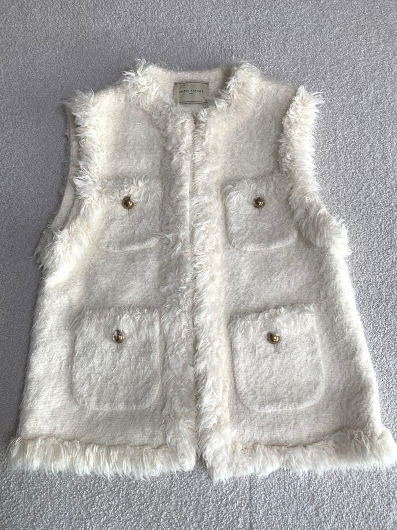 UNITED ARROWS シャギーツイードベスト　サイズ38