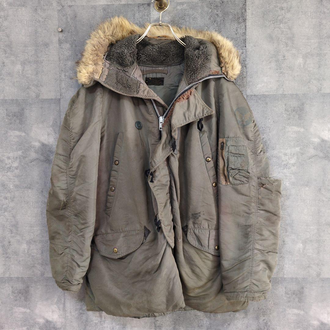 【激レア】60s フライトJK ミリタリージャケット N-3B アルミジップ