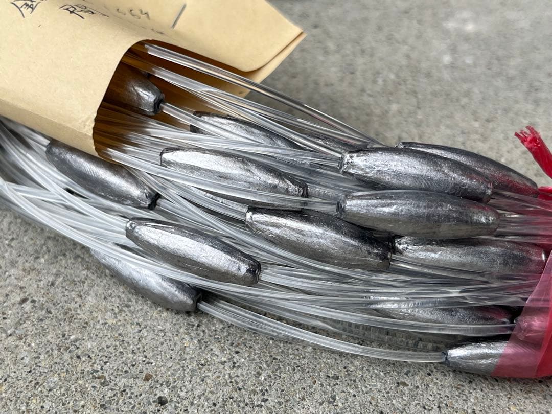 #トローリング#ビシ鉛 50m4匁166個間30cm強力ナイロン120号