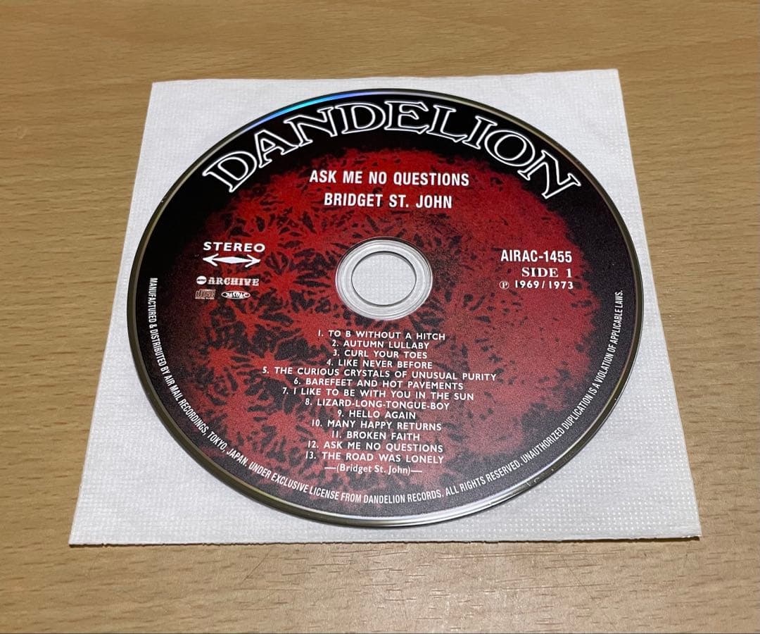 ブリジット・セント・ジョンAsk Me No Questions