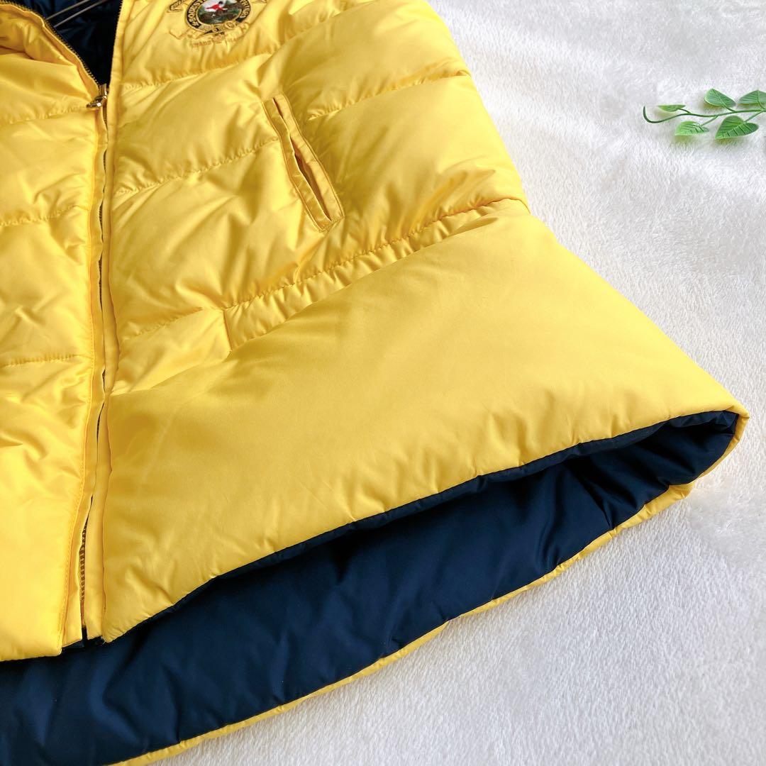 ラルフローレン★リバーシブル ダウンベスト バイカラー エンブレム ポニー刺繍