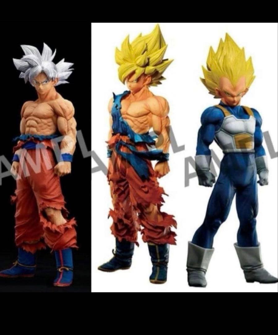 smsp ゲンキダマツリ　孫悟空　ベジータ　フィギュア　3体セット　ショッパー付