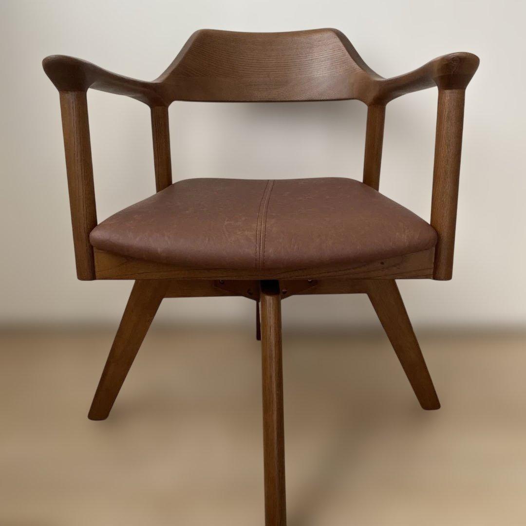 【新品同様】 ダイニングチェア　YT-010 回転式　椅子