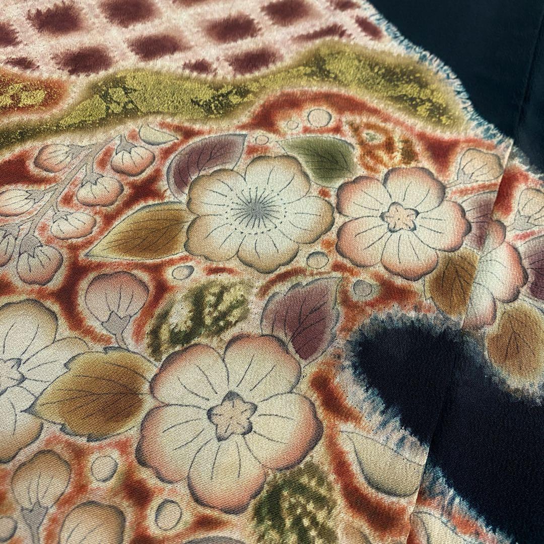 ⭐︎K0096 美品 逸品 希少 京屋林蔵 辻が花 正絹 比翼付 留袖