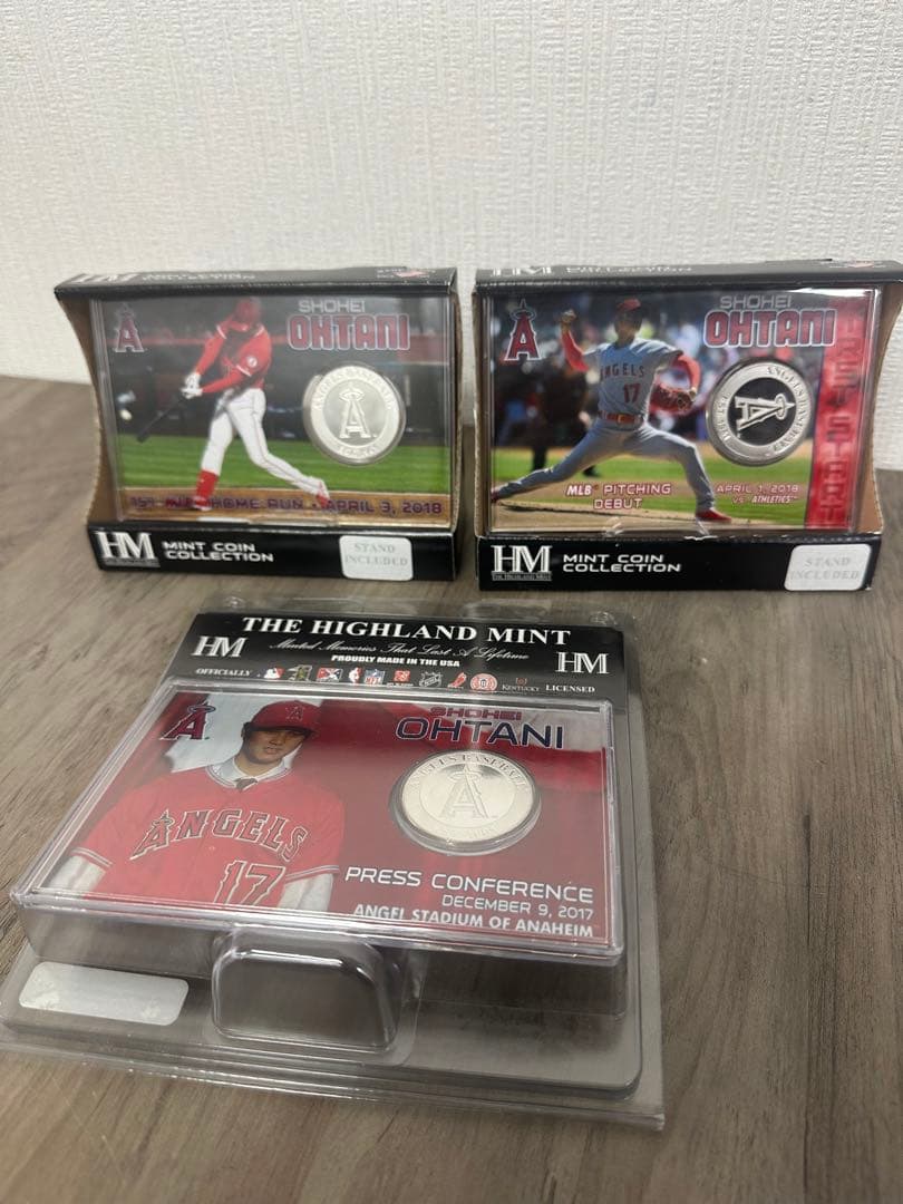 大谷翔平 MLB シルバー 3点セット