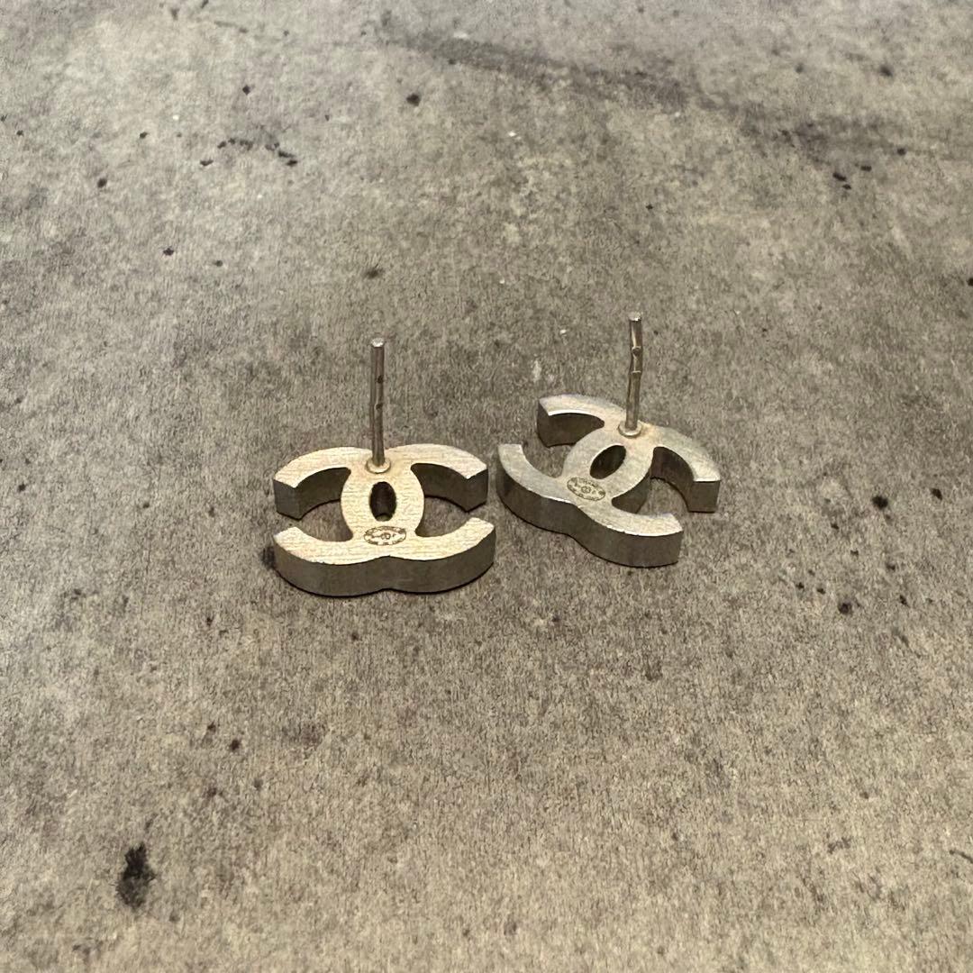 シャネル ピアス ココマーク スクエアストーン マメあり CHANEL