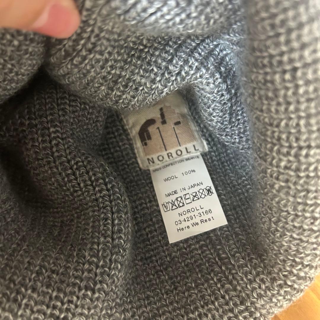 帽子 NOROLL CONFECTION BEANIE CREAM YELLOW