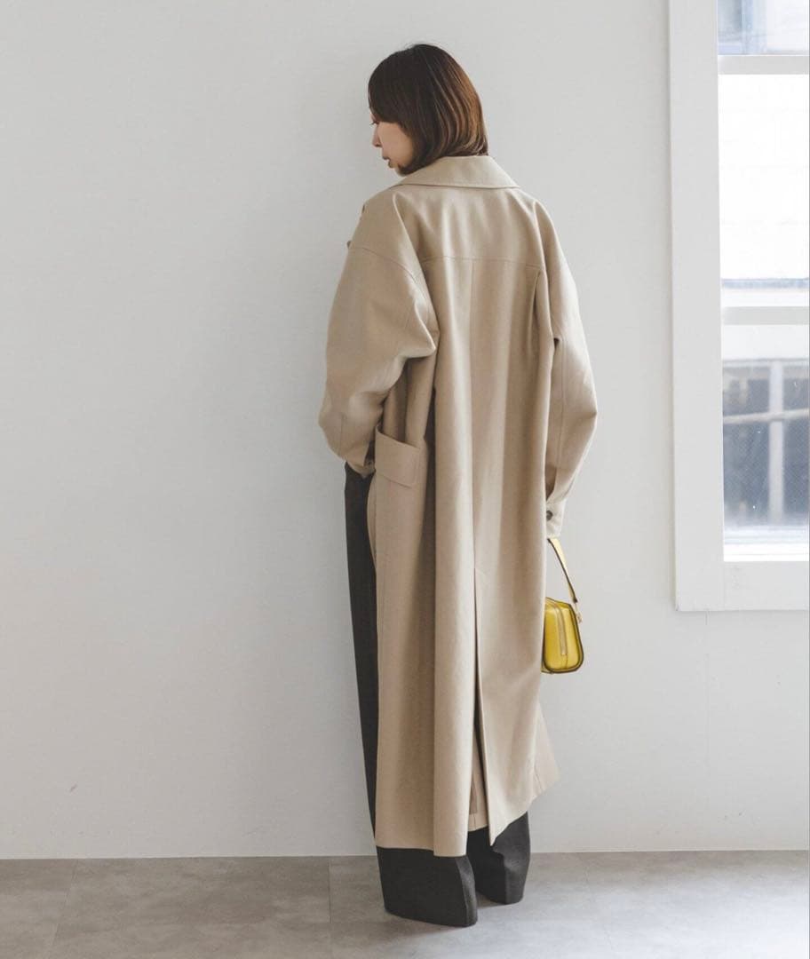 NOBLE コットンダブルクロスロングコート