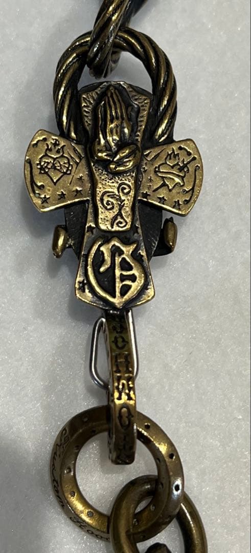 ギャングスタービル×ガルシア DEVIL ブラスウォレットチェーン