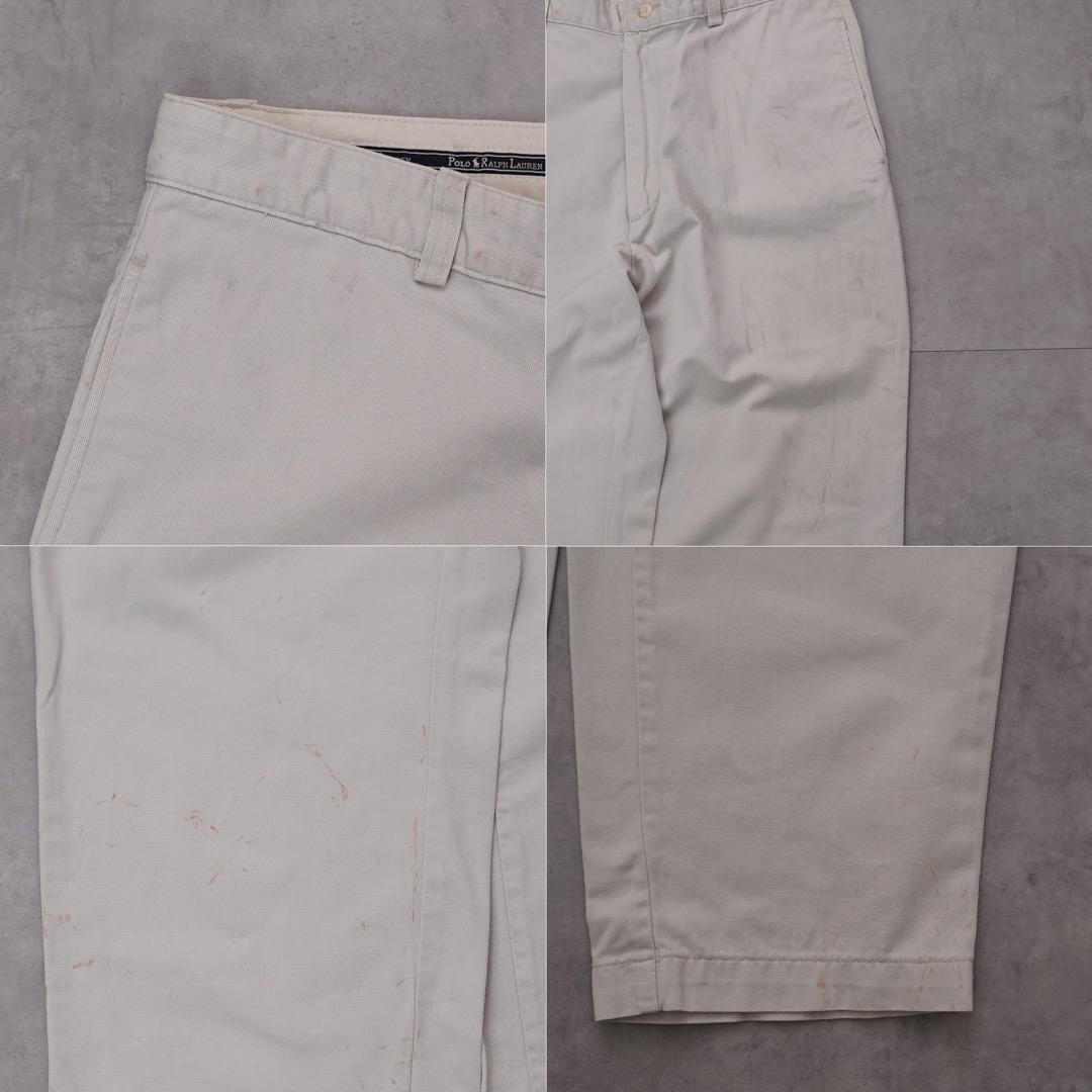 ポロ ラルフローレン W34 ポロチノ USA製 90s ベージュ 14922