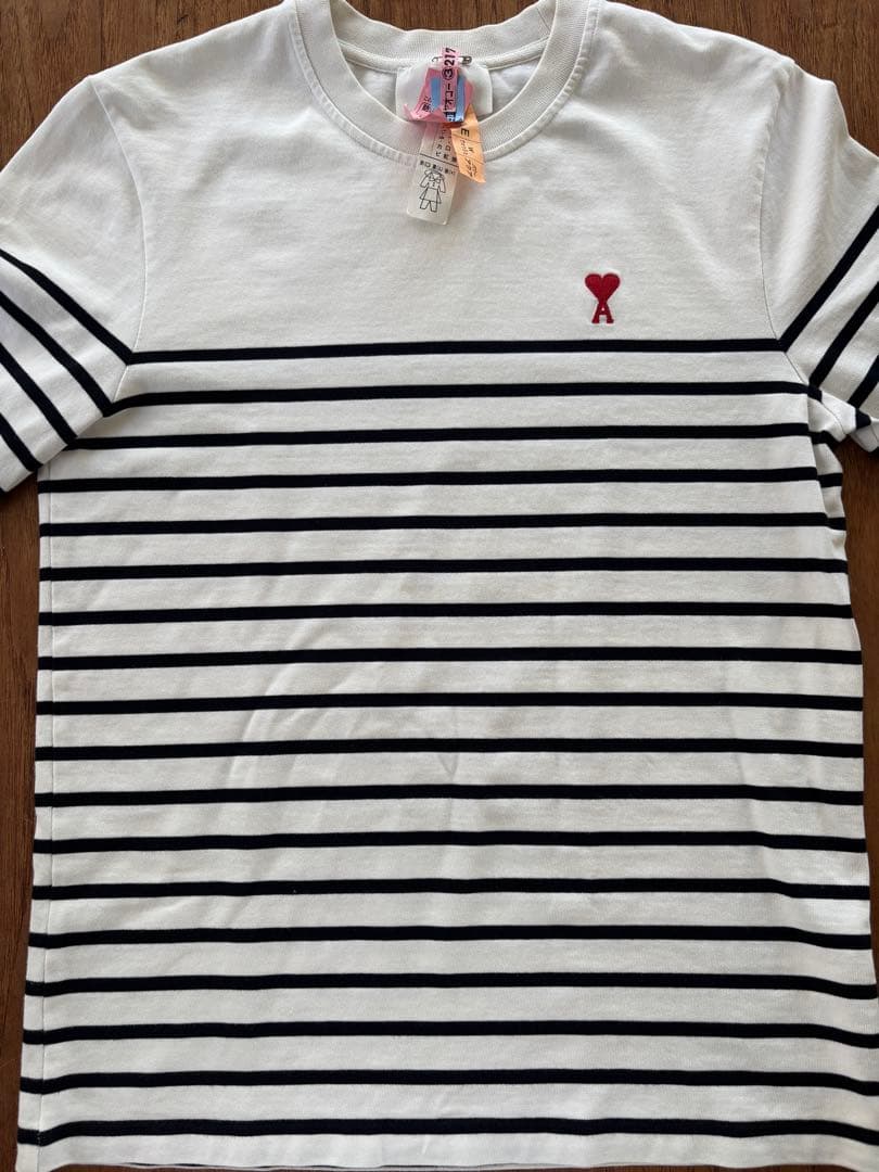 【正規品】AmiParis アミパリス ボーダーロンT ホワイト&ブラック