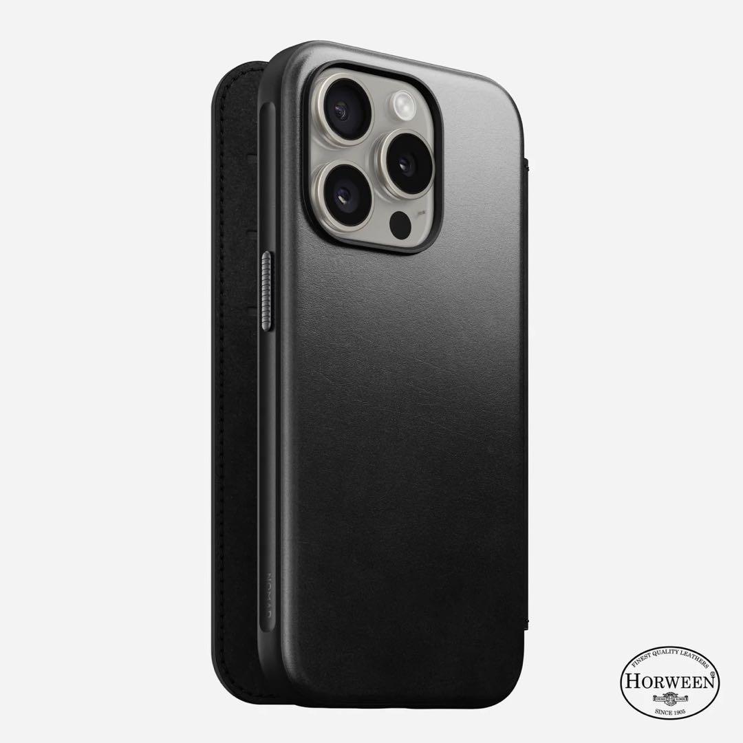 iPhoneアクセサリー NOMAD ModernLeatherFolio iPhone 15Pro