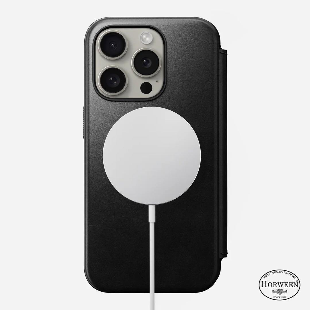 iPhoneアクセサリー NOMAD ModernLeatherFolio iPhone 15Pro