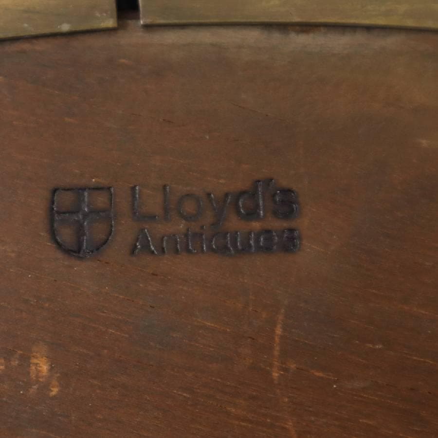 ロイズアンティークス 焼印あり オーバル ウォールミラー 壁掛け鏡 真鍮枠