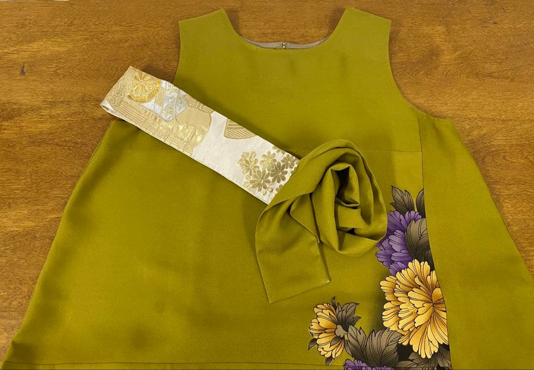 3283 着物　リメイク　ドレス　ワンピース