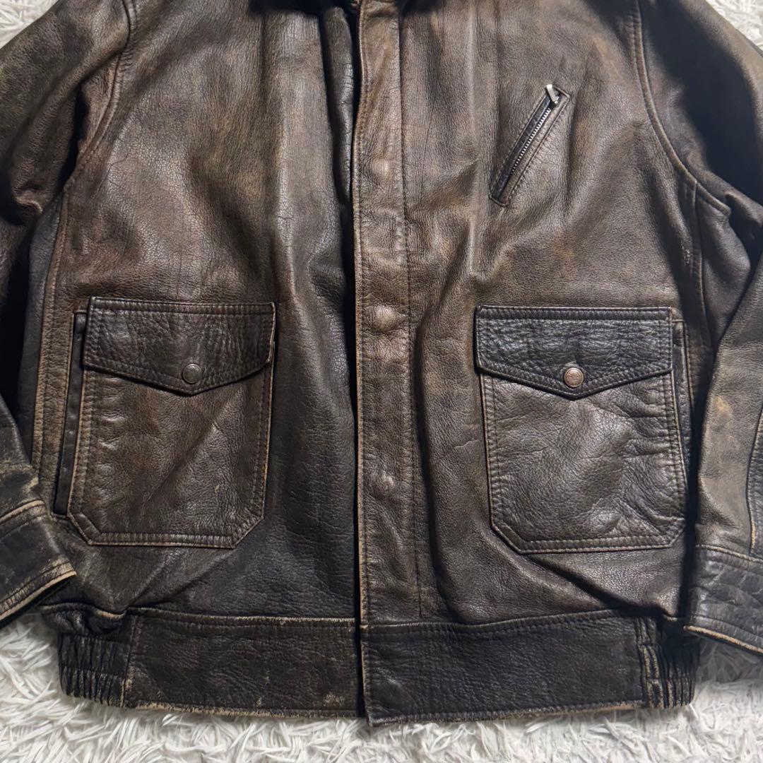 A-2 フライトジャケット 牛革 レザージャケット　ヴィンテージ ミリタリー