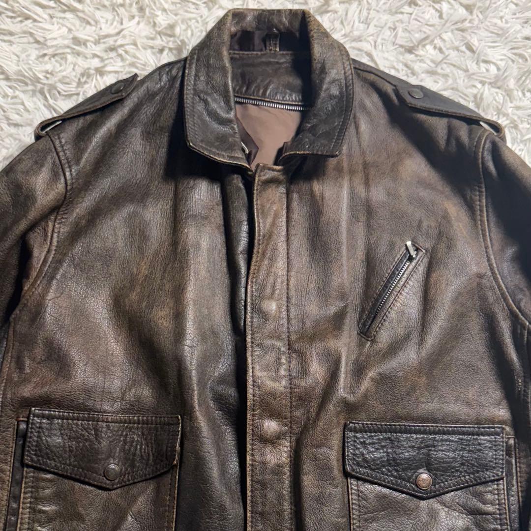 A-2 フライトジャケット 牛革 レザージャケット　ヴィンテージ ミリタリー