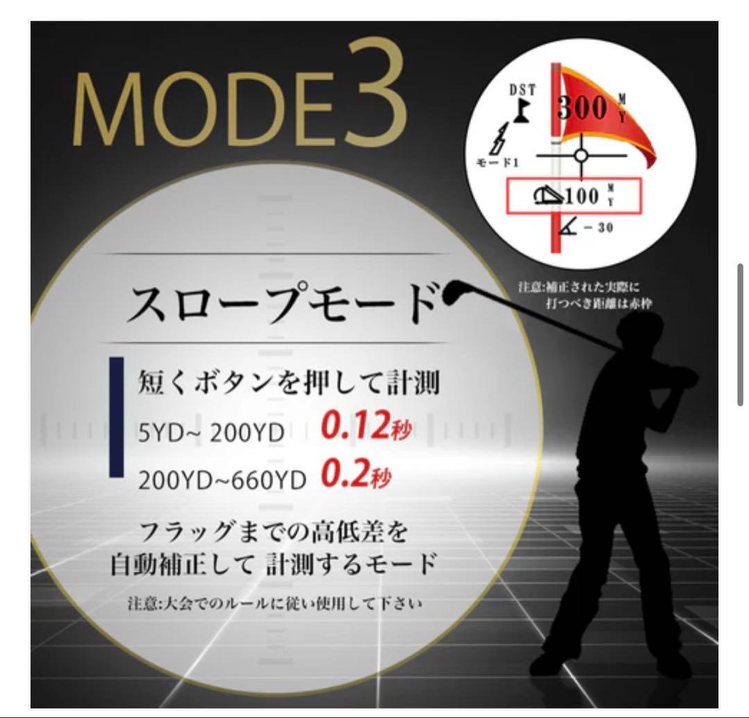 Ninjor Golf レーザー距離計 NJ007 ケース付き