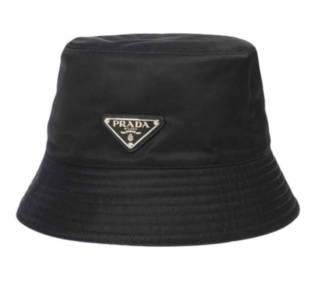 PRADA ノベルティ　ブラック バケットハット