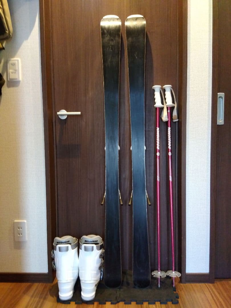 超お買い得‼️KAZAMA/レディース用/スキー３点セット/メンテ・WAX済み✔