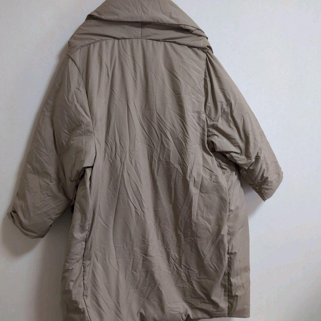 ミズイロインド　ドレープダウンコート　ダウンコート　ベージュ　美品