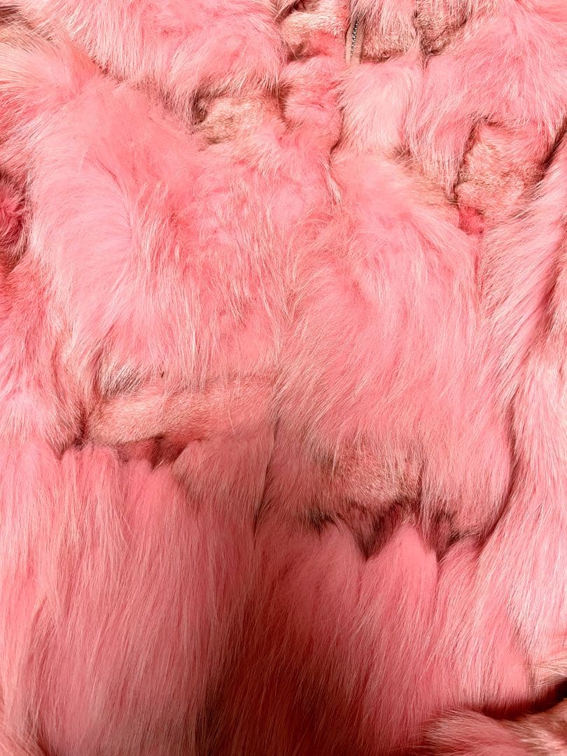 グラデーションピンクショート丈ファーコート ファージャケット y2k グランジ