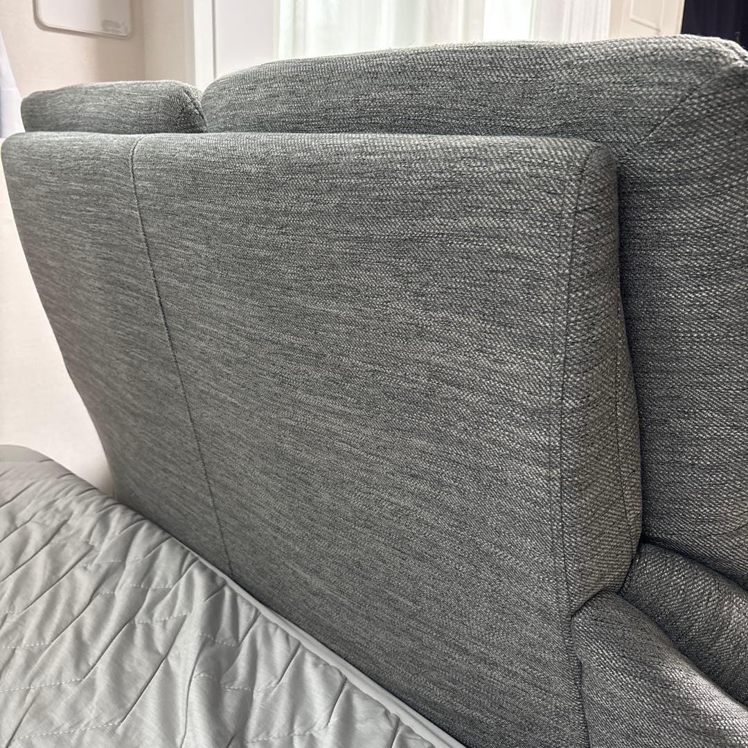 2人掛け布張りソファ(コウテイ3 DR-GY)