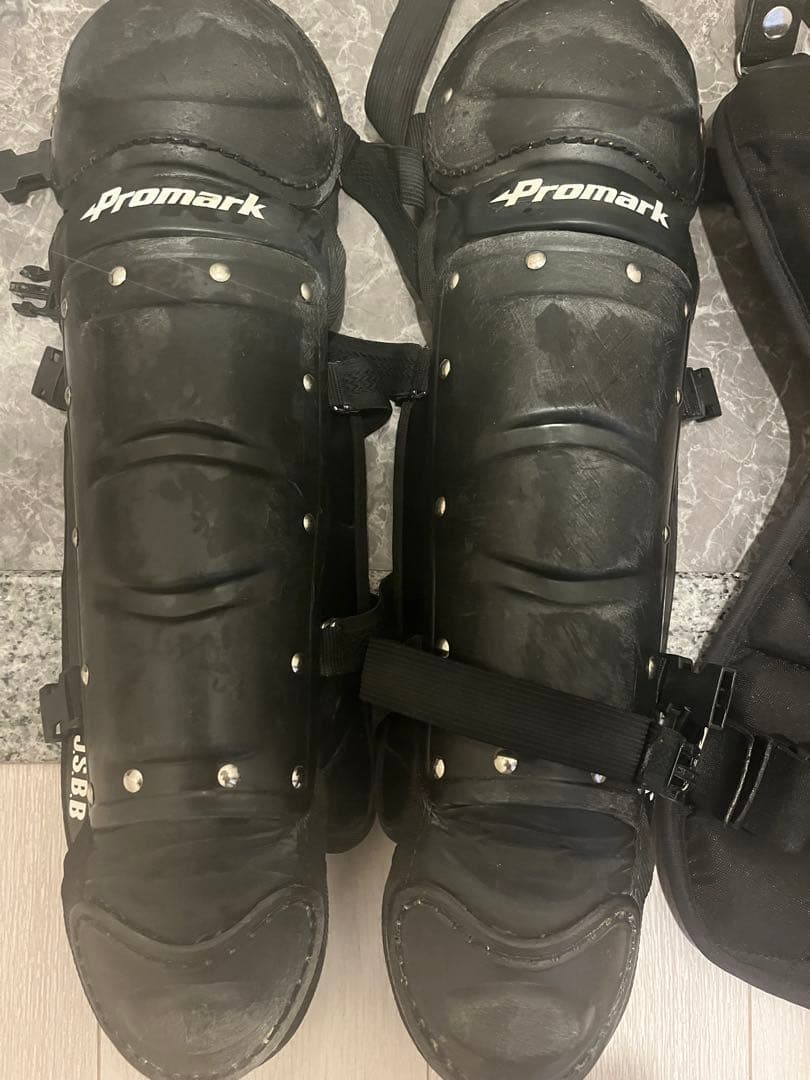 JSBB公認　promark キャッチャー用　プロテクター　レガース　軟式用