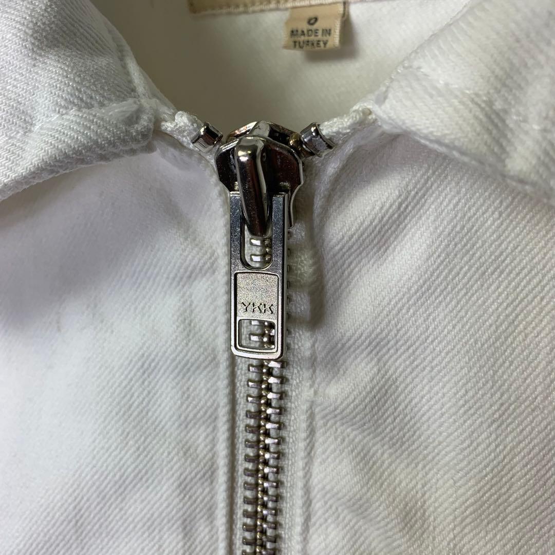 ジャケット・アウター stussy overdyed zip work jacket S bone