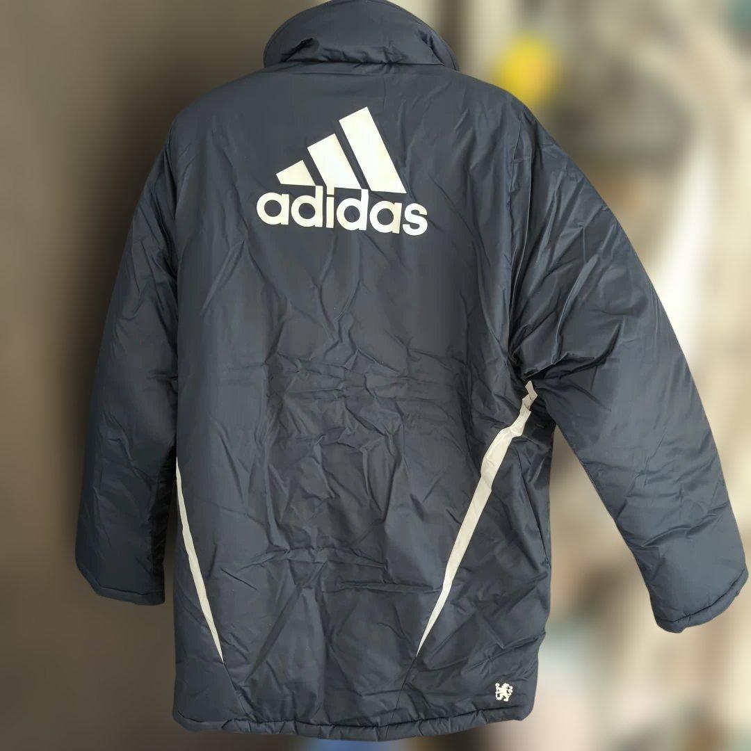 新品 タグ付き CHELSEA 【 adidas 】ベンチコート M ネイビー