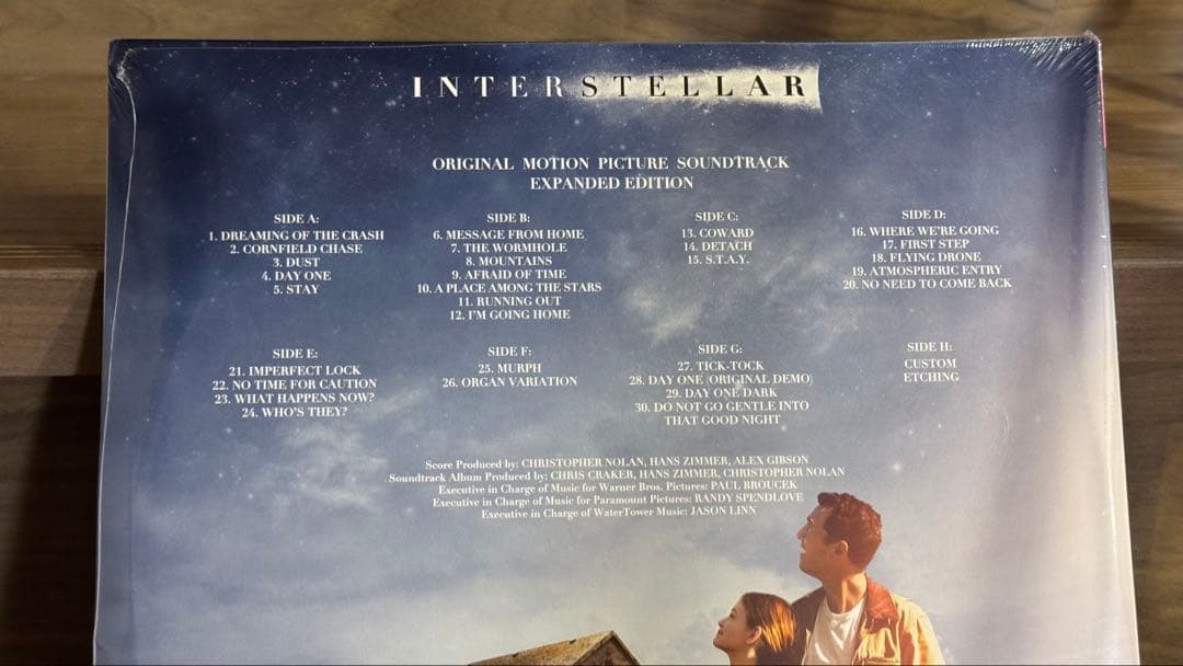 インターステラー サントラ 拡張版 4LP 未開封