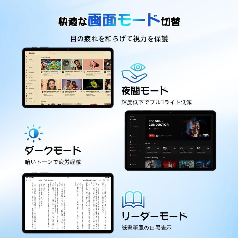 タブレット 10インチ Wi-Fi Android1512GB+64GB+2TB
