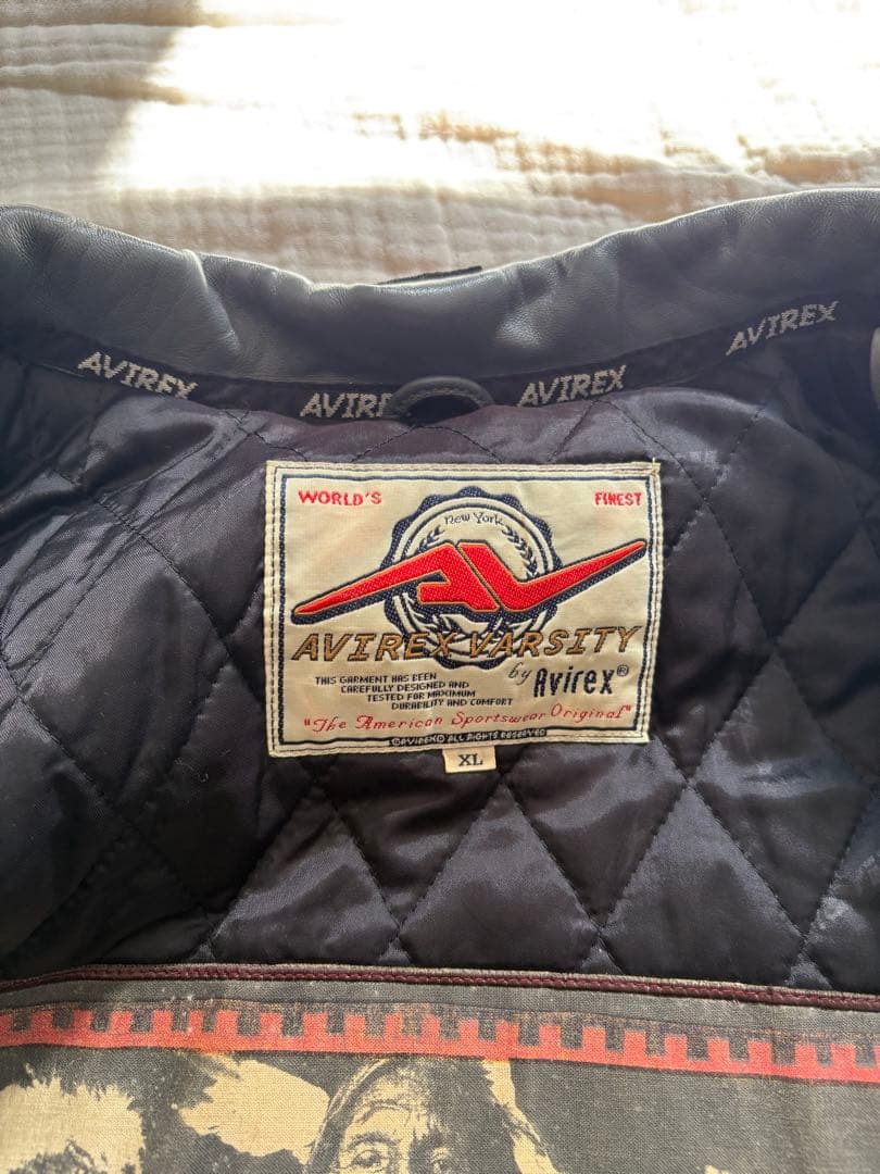 田*稔様 AVIREX Lether Varsity レザー バーシティージャケ