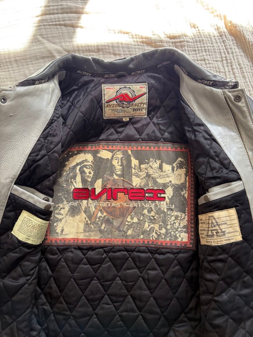 田*稔様 AVIREX Lether Varsity レザー バーシティージャケ