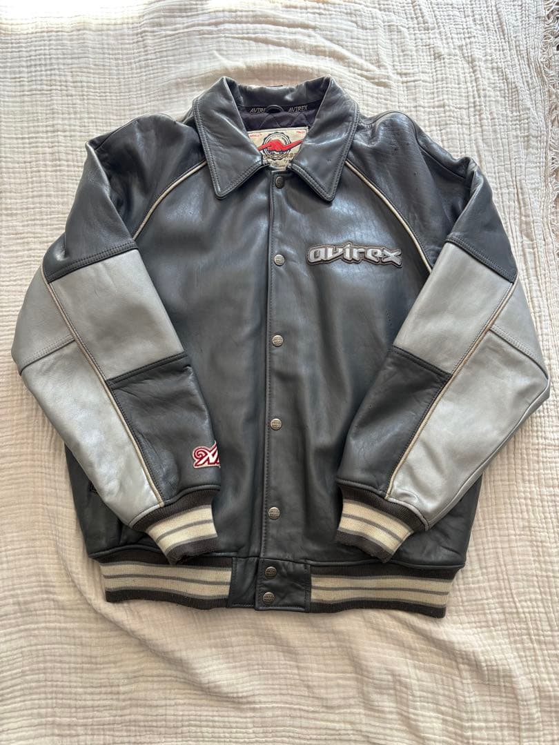 田*稔様 AVIREX Lether Varsity レザー バーシティージャケ