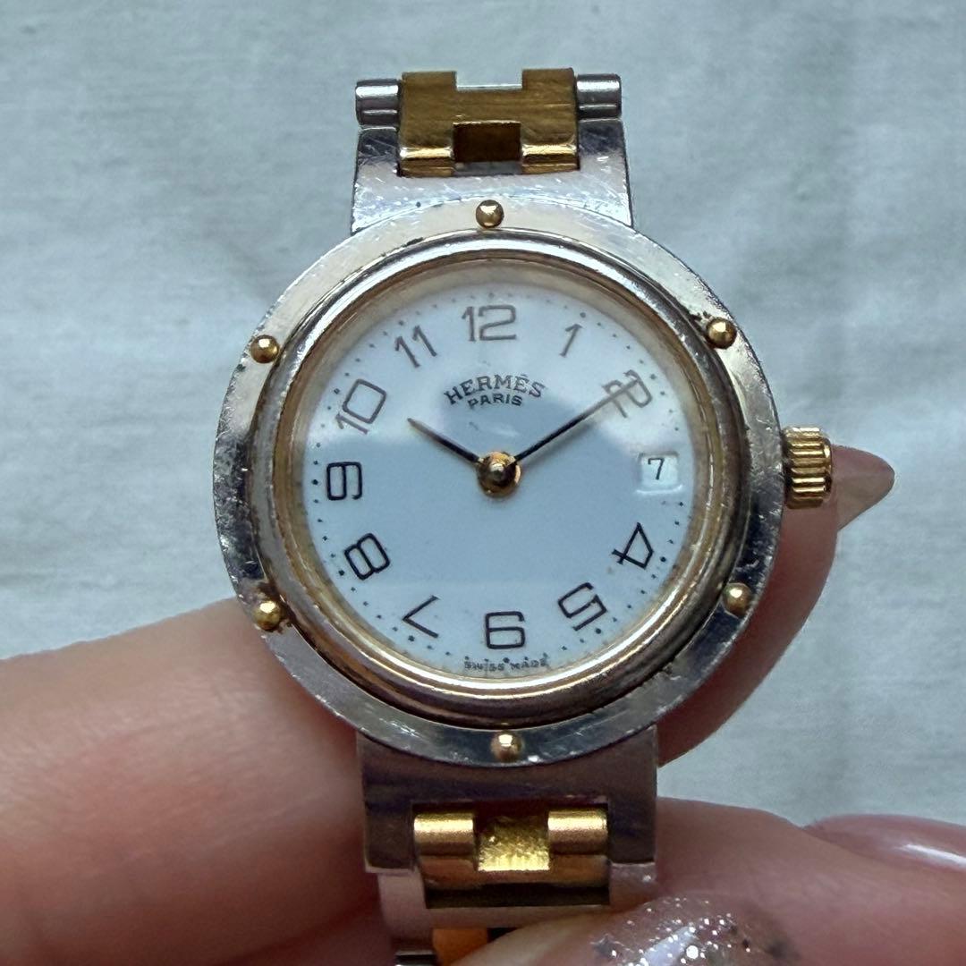 箱・保証書付■エルメス■クリッパー　レディースウォッチ