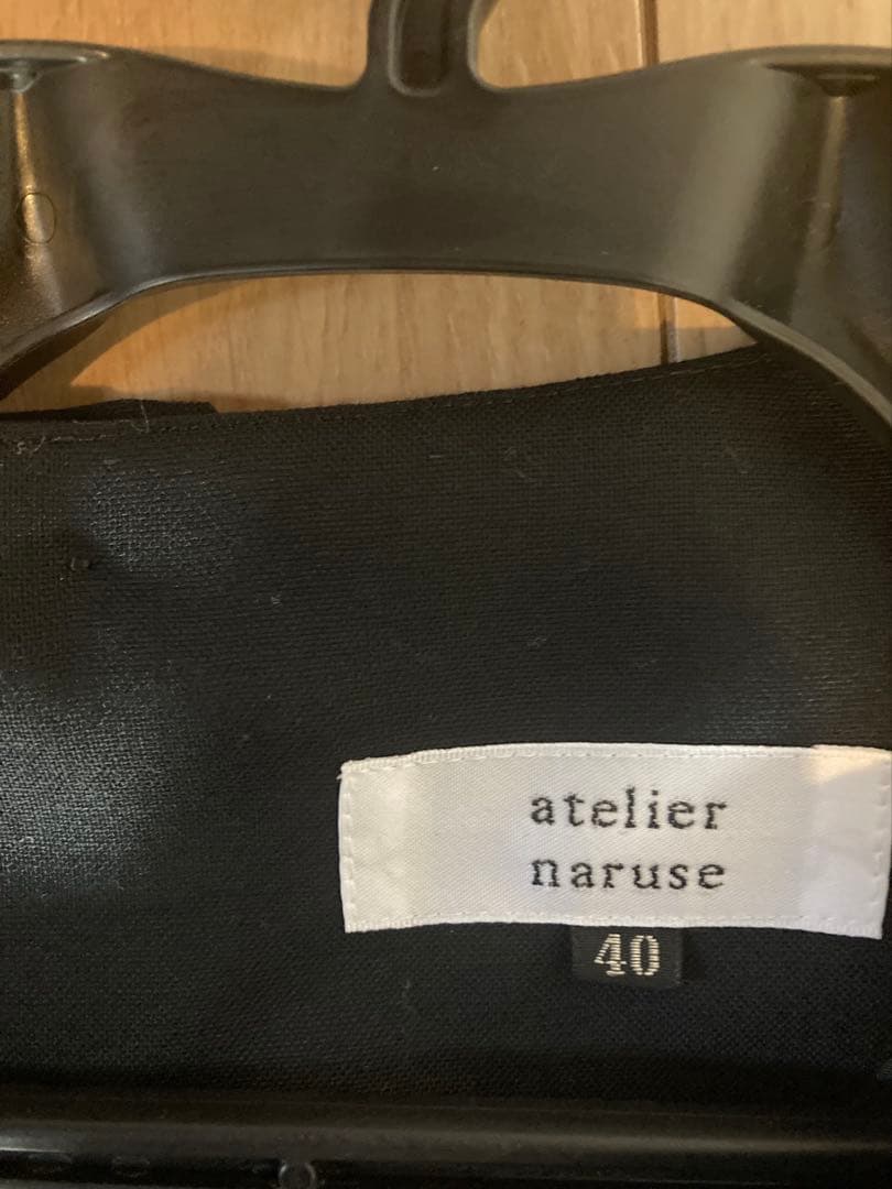 アトリエナルセ　フォーマル　Aラインワンピース　ブラック　サイズ40