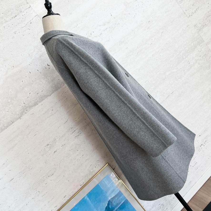 新品未使用タグ★HERMES★カシミヤダブルフェイス★ロングコート