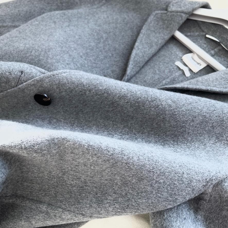 新品未使用タグ★HERMES★カシミヤダブルフェイス★ロングコート