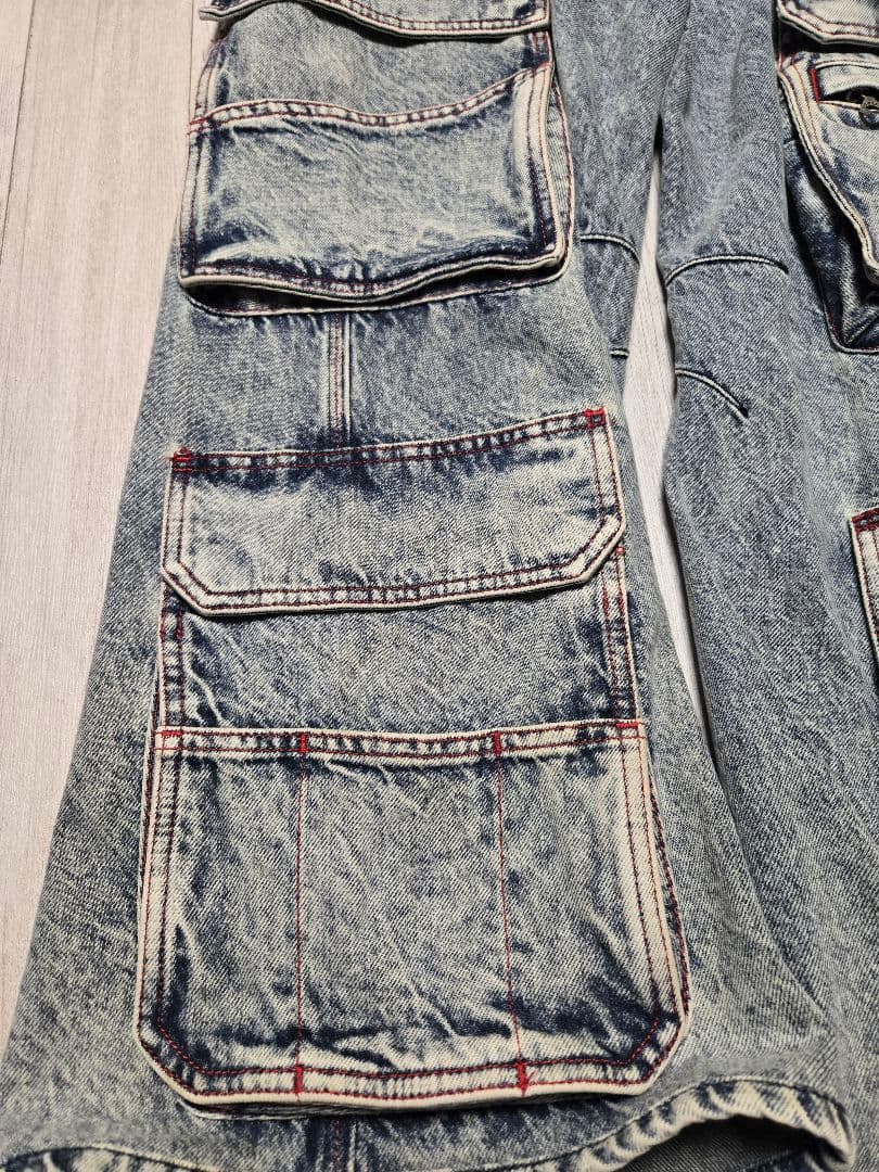 DIESEL デニム カーゴパンツ ワイドレッグ