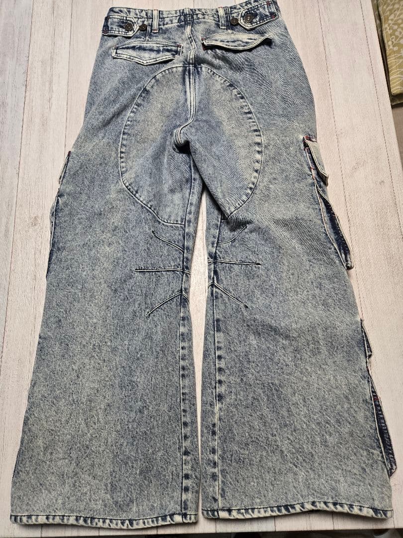 DIESEL デニム カーゴパンツ ワイドレッグ